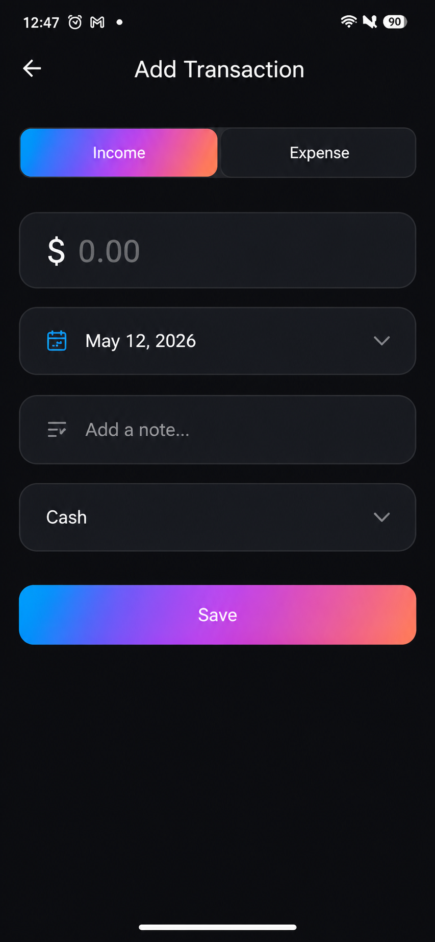 ExpenseNest Expenses